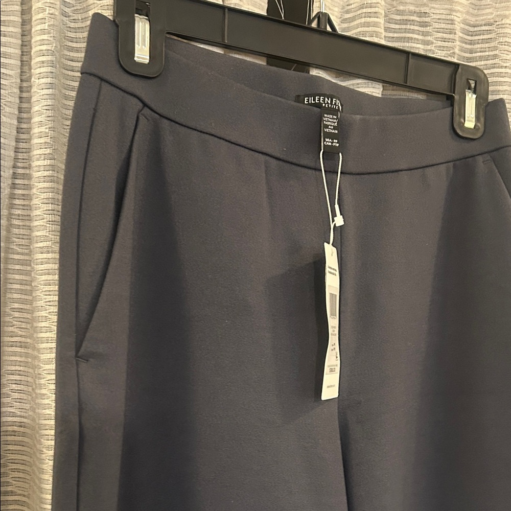 Eileen Fisher Lightweight Ponte Wide-Leg Pants in “ebony” - Picture 11 of 12